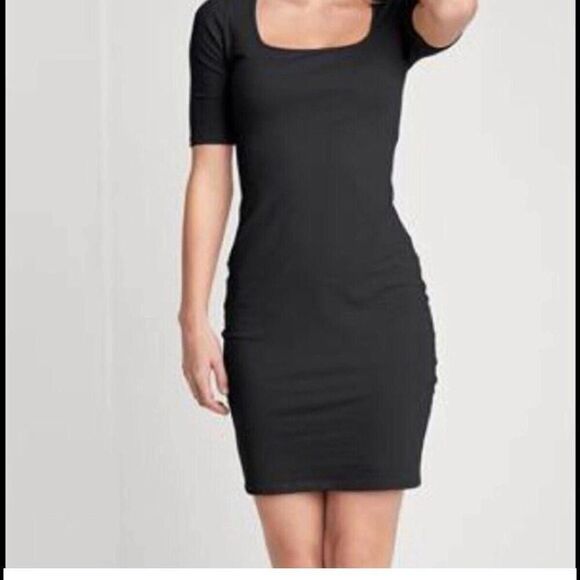 Patricia Pepe Dress Women’s 40 Or Xs Solid  Black Stretch Classy Work Career - Picture 1 of 7